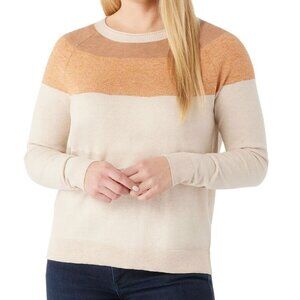 Smartwool Edgewood Colorblock Crew Sweater Women's Size Medium